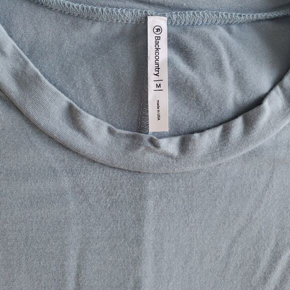 Backcountry Sky Blue Jersey Knit T-shirt Dress with Pockets Medium - Picture 10 of 11